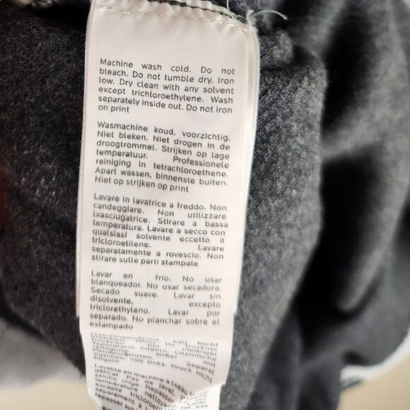 Denham Striped Lightweight Knit Oversized Cotton Blend Mockneck Sweater XXS - Picture 10 of 10